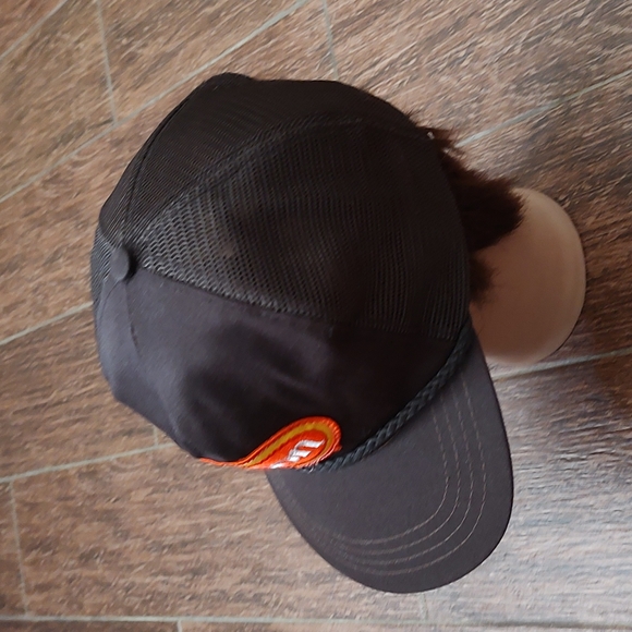 Vintage 90s Tyson Brown Rope Strapback Trucker Hat Baseball Cap Mesh Made In USA - Picture 4 of 11